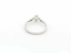 bague guerin joaillerie solitaire diamant de rosee 54 or blanc 18k