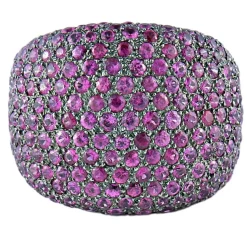 Bague Guy Ellia, Rubis et or noir