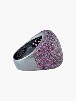 Bague Guy Ellia, Rubis et or noir