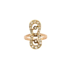 Bague infini or et diamants