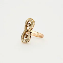 Bague infini or et diamants