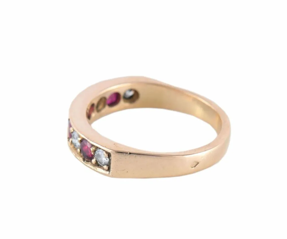 BAGUE "INFINITY" DIAMANTS & RUBIS