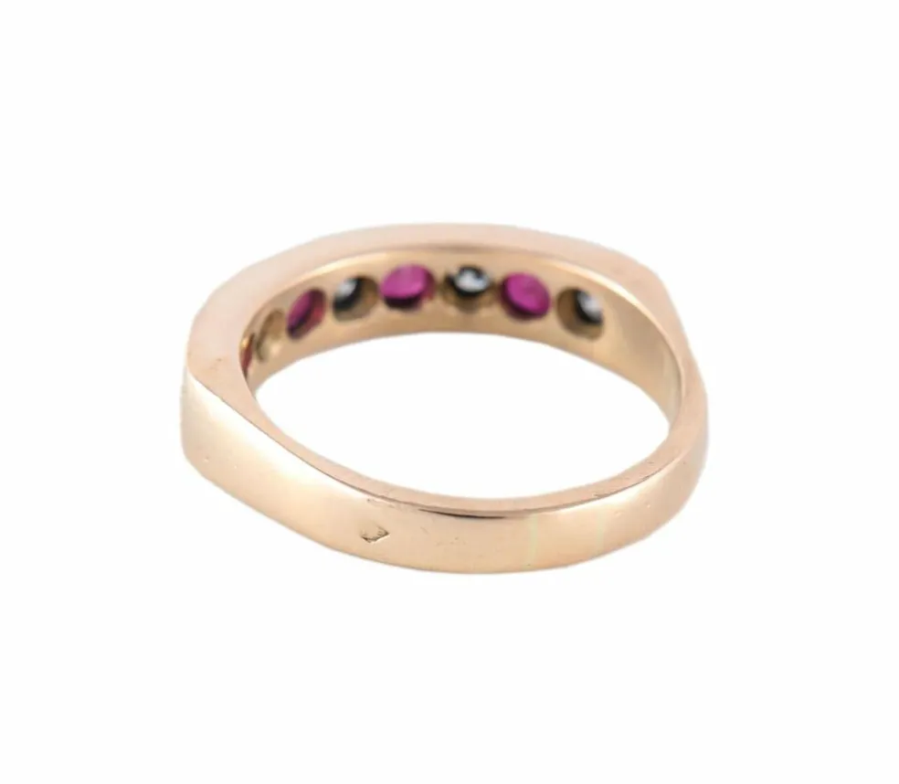 BAGUE "INFINITY" DIAMANTS & RUBIS