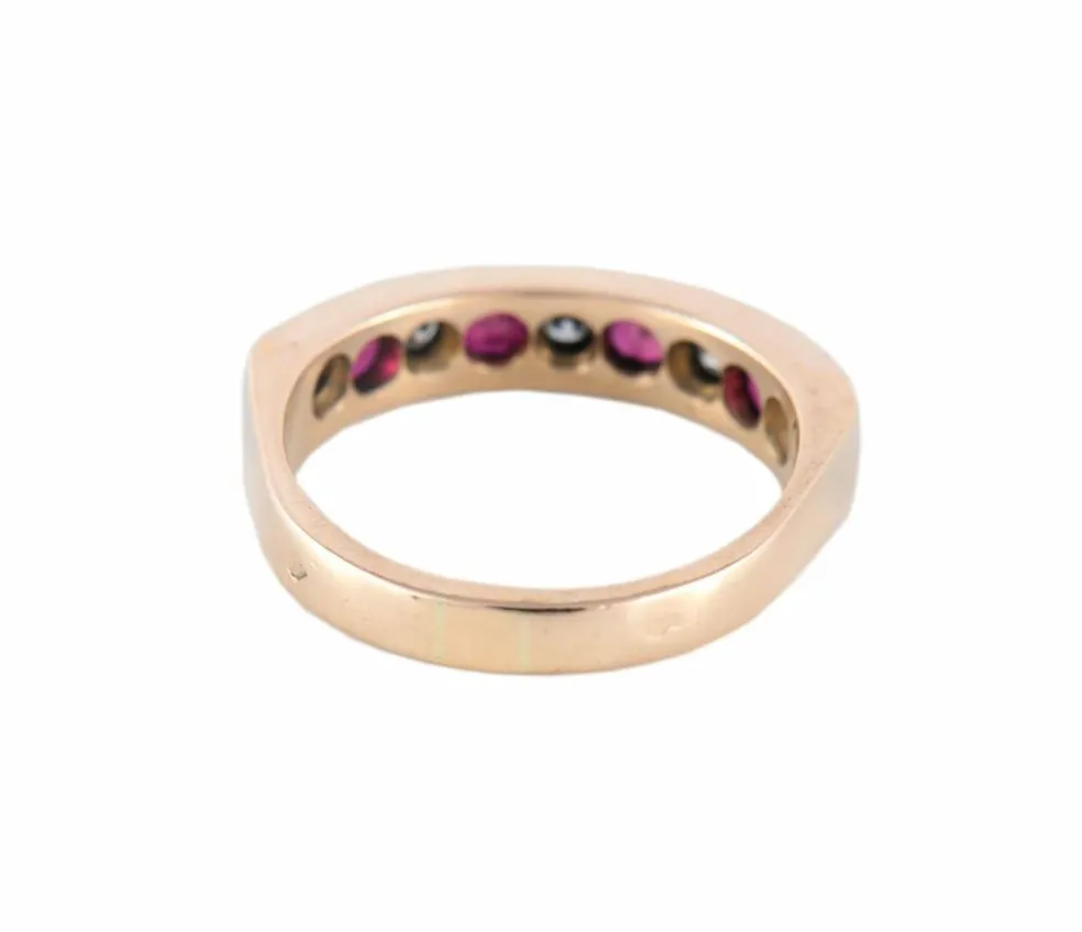 BAGUE "INFINITY" DIAMANTS & RUBIS