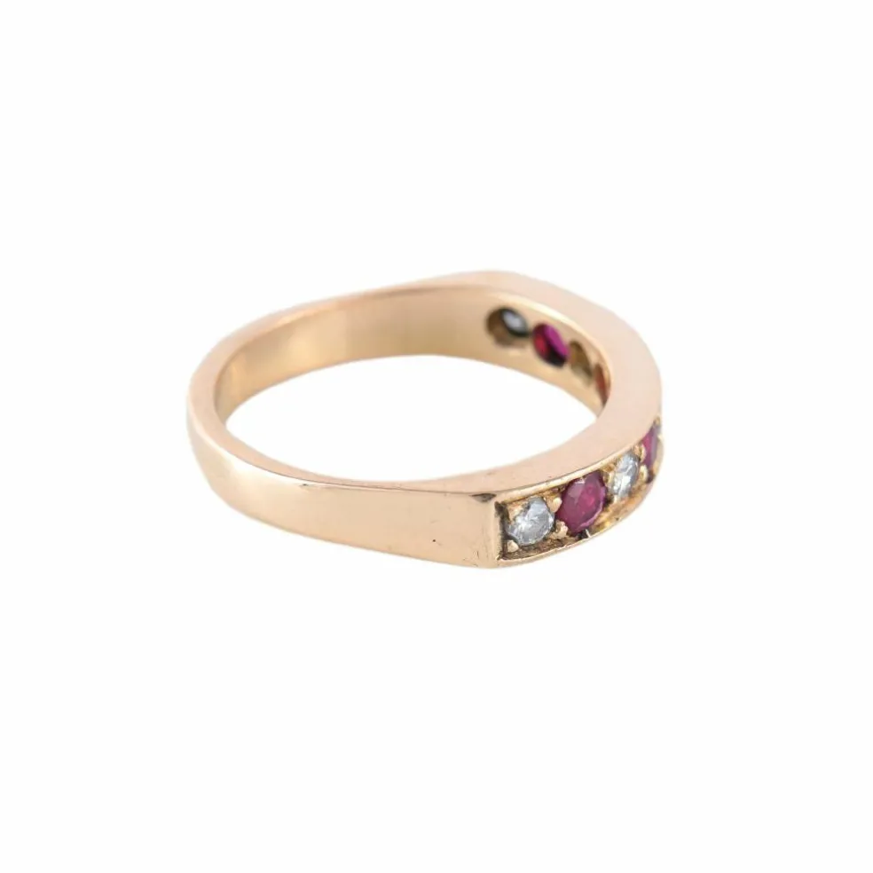 BAGUE "INFINITY" DIAMANTS & RUBIS
