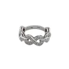 Bague Infinity en or blanc et diamants