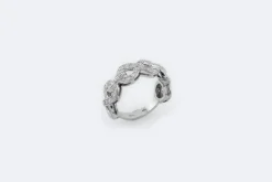 Bague Infinity en or blanc et diamants