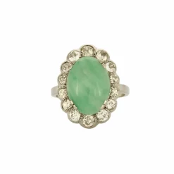 Bague Jade Diamants