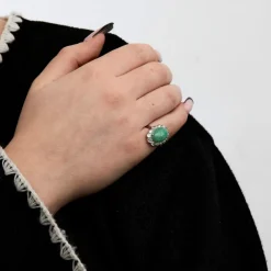 Bague Jade Diamants