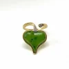 Bague jade et diamants