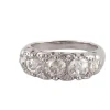 Bague Jarretière 5 Diamants