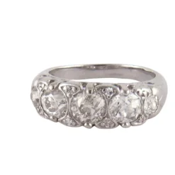 Bague Jarretière 5 Diamants