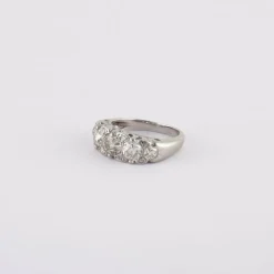 Bague Jarretière 5 Diamants