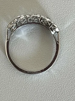 Bague Jarretière Platine Diamants 1,00 ct