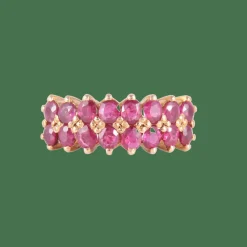 Bague Jarretière Rubis