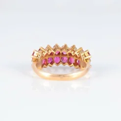 Bague Jarretière Rubis