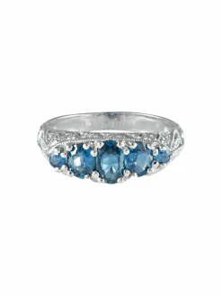 Bague Jarretière Saphirs