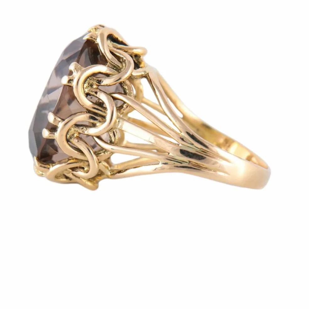 BAGUE "JELAIM" OR & QUARTZ
