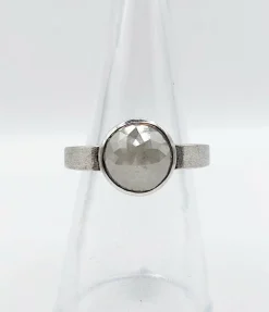 Bague joaillier PAGLIANI or gris diamant gris de 3,50 carats