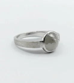 Bague joaillier PAGLIANI or gris diamant gris de 3,50 carats