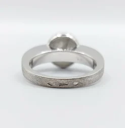 Bague joaillier PAGLIANI or gris diamant gris de 3,50 carats