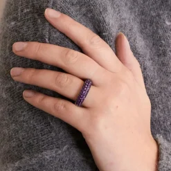 Bague Jonc Améthyste