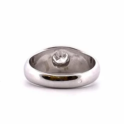 Bague jonc anglais Or blanc Diamant