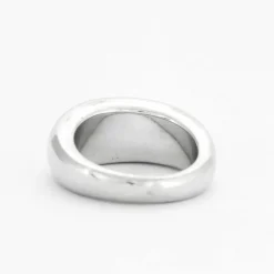 BAGUE JONC BOMBE OR GRIS