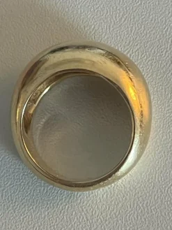 Bague Jonc Bombée Or Jaune