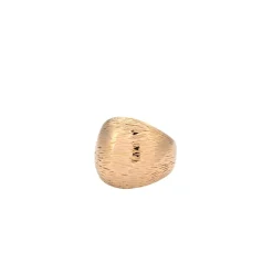 Bague jonc ciselée en or rose