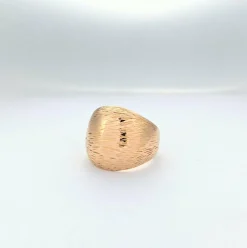 Bague jonc ciselée en or rose