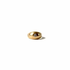 Bague jonc diamant