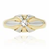 Bague jonc diamant 2 ors