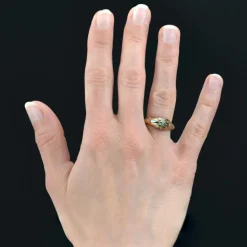 Bague jonc diamant 2 ors