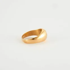 Bague jonc diamant or jaune