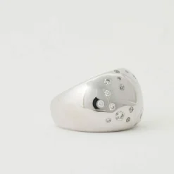 Bague jonc diamants