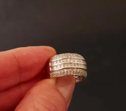 Bague Jonc Diamants