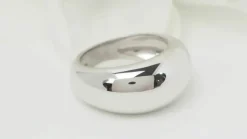 Bague jonc en or blanc