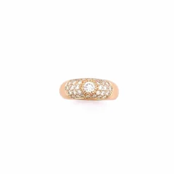 Bague jonc en Or jaune & Diamants