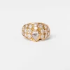 Bague Jonc en or jaune et diamants