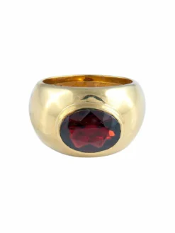 Bague Jonc Grenat