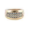 BAGUE JONC OR & DIAMANTS