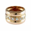 BAGUE JONC OR & DIAMANTS