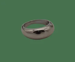 Bague jonc or blanc