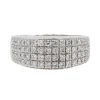 Bague Jonc Or blanc Diamant