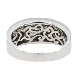 Bague Jonc Or blanc Diamant
