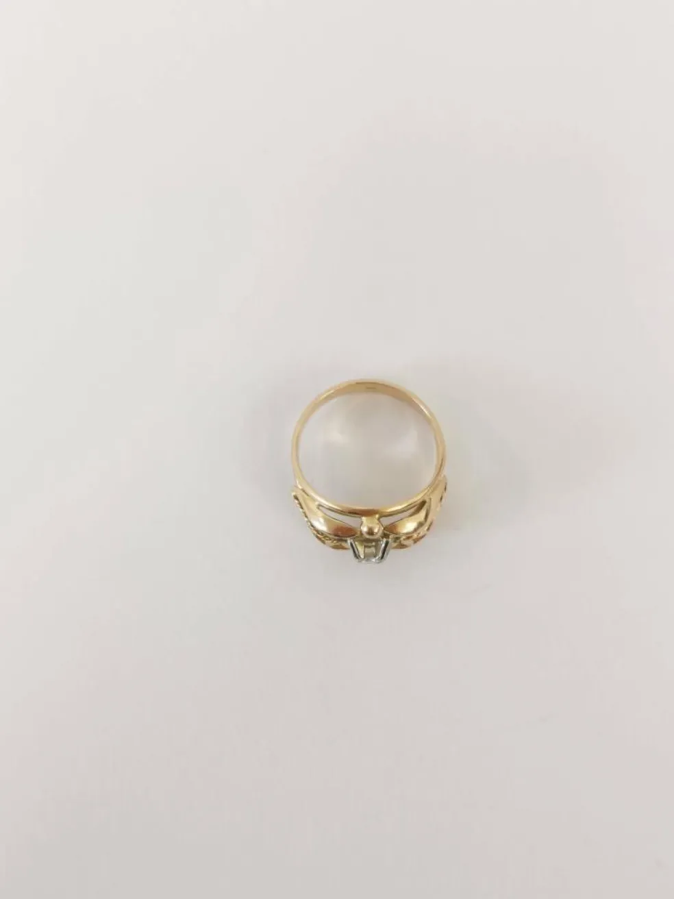 Bague Jonc or et diamant