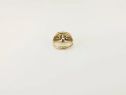 Bague Jonc or et diamant