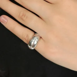 Bague Jonc Or gris