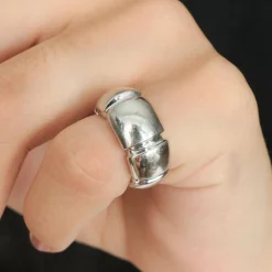 Bague Jonc Or gris